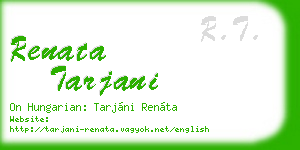 renata tarjani business card